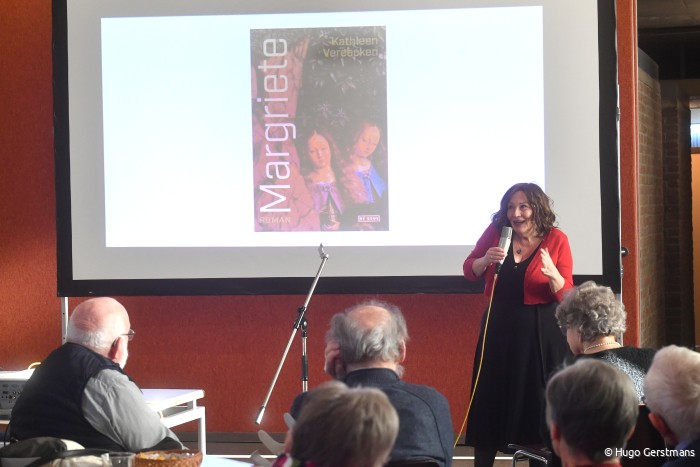 Kathleen Vereecken met publiek